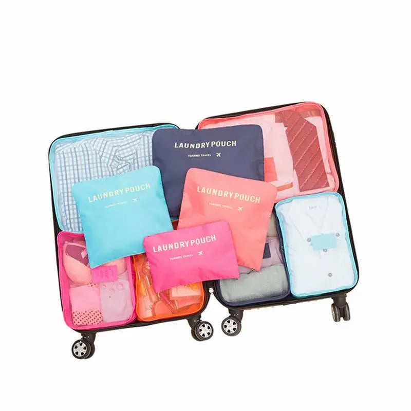 6pcs Set Travel Storage Bags